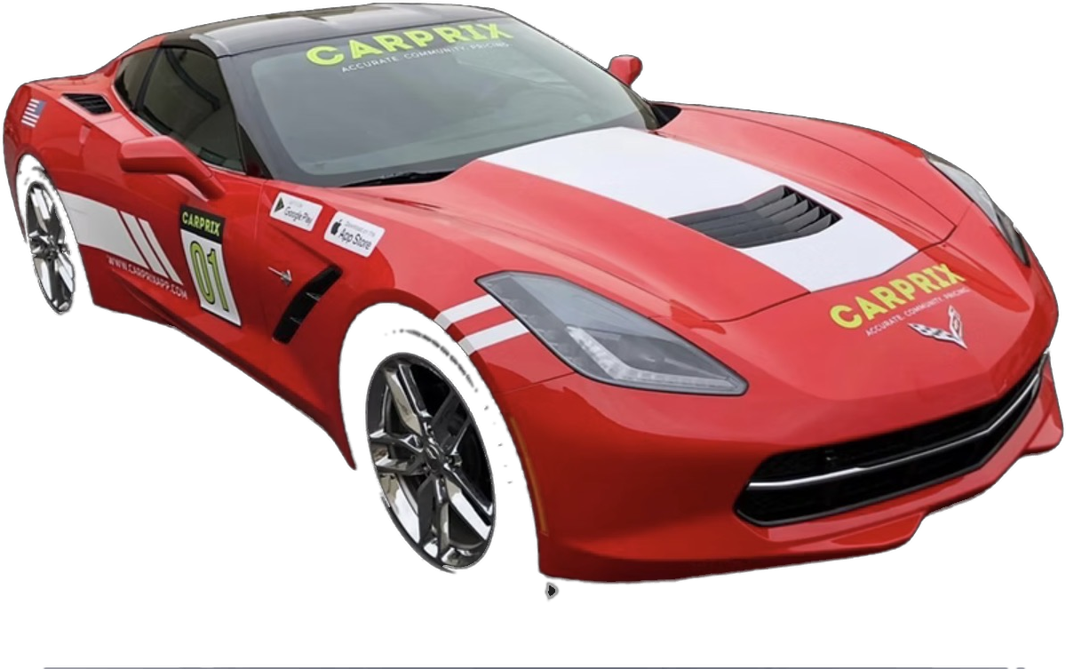 Red Corvette Stingray with Carprix livery